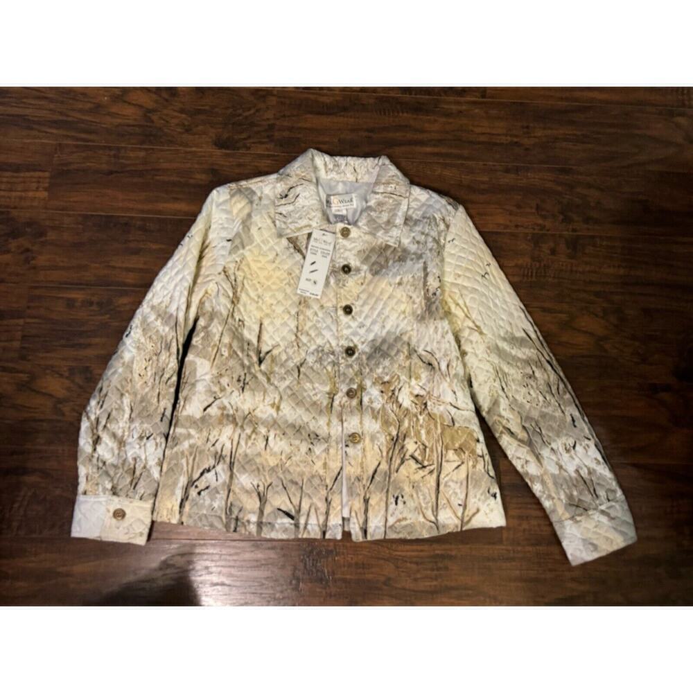 MS. G WEAR Long Sleeve multicolor 100% Polyester Blazer Jacket Sz:s